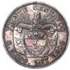 Image 2 : Medellin, Colombia, silver piefort pattern 20 centavos, 1915, with ENSAYO, reeded edge, rare, ex-Eld