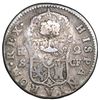 Image 2 : Costa Rica, 2 reales, female head / ceiba tree double countermark (Type III, 1845) on a Cuba (Trinid