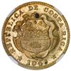Image 1 : Costa Rica, brass 25 centimos, 1946-BNCR, NGC MS 65 ("top pop").