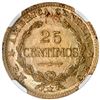 Image 2 : Costa Rica, brass 25 centimos, 1946-BNCR, NGC MS 65 ("top pop").
