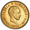 Image 1 : Cuba (struck at the Philadelphia Mint), gold 5 pesos, 1915, Jose Marti, NGC MS 61.