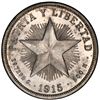 Image 1 : Cuba (struck at the Philadelphia mint), proof 1 peso, 1915, high relief star, rare, PCGS PR62.