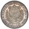 Image 2 : Dominican Republic (struck at the Paris mint), 5 francos, 1891-A, NGC AU 58.