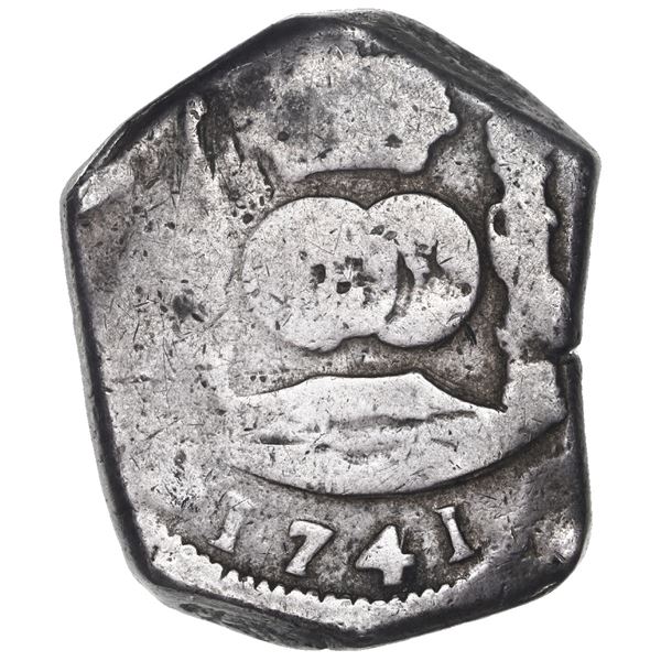 Guatemala, cob 8 reales, 1741(J), rare.