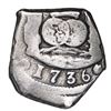 Image 1 : Guatemala, cob 4 reales, 1736(J), Pellicer I Bru Plate, Calico Plate, Cayon Plate.