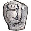 Image 1 : Guatemala, cob 4 reales, (17)37/6J, rare, with sun-over-mountains countermark (Type II, 1839) on shi