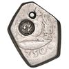 Image 1 : Guatemala, cob 4 reales, (1)750(J), with sun-over-mountains countermark (Type II, 1839) on pillars s