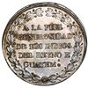 Image 2 : Guatemala, 8R-sized silver proclamation medal, Ferdinand VII, 1809, to the people of Guatemala, very
