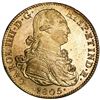 Image 1 : Mexico City, Mexico, gold 8 escudos, Charles IV, 1805TH.