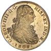 Image 1 : Mexico City, Mexico, gold bust 8 escudos, Charles IV, 1808TH, mintmark over inverted mintmark (unlis