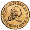 Image 1 : Mexico City, Mexico, gold bust 2 escudos, Ferdinand VI, 1756MM.