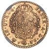 Image 2 : Mexico City, Mexico, gold bust 1 escudo, Charles III, 1780FF/M, unlisted over-assayer, NGC AU 53.