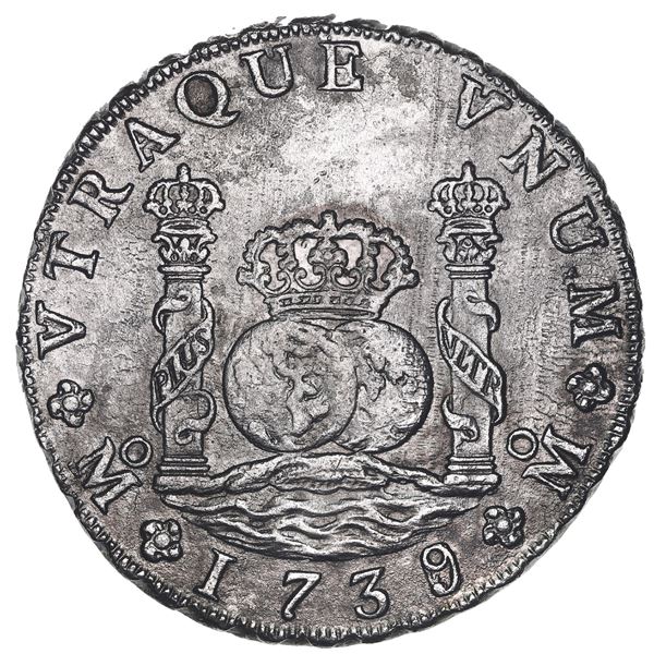 Mexico City, Mexico, pillar 8 reales, Philip V, 1739/6MF, very rare, ex-Reijgersdaal (1747).