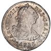 Image 1 : Lima, Peru, bust 2 reales, Charles III, 1785MI, PCGS MS64, finest known in PCGS census.
