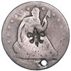 Image 1 : Puerto Rico (under Spain), half dollar, fleur-de-lis countermark (1884) on a USA (San Francisco mint