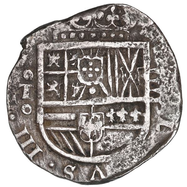 Toledo, Spain, cob 4 reales, 1614, no assayer.