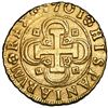 Image 1 : Seville, Spain, gold milled 4 escudos, Philip V, 1701M, mintmark-assayer and denomination on obverse