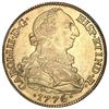 Image 1 : Seville, Spain, gold bust 8 escudos, Charles III, 1776/5CF, NGC AU 53.