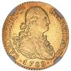 Image 1 : Madrid, Spain, gold bust 1 escudo, Charles IV, 1789MF, NGC AU 50.
