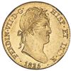 Image 1 : Madrid, Spain, gold bust 2 escudos, Ferdinand VII, 1825AJ, NGC AU 58.