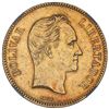 Image 1 : Venezuela, gold 100 bolivares, 1889, NGC AU 55.