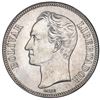 Image 1 : Venezuela (struck at the Philadelphia mint), 5 bolivares, 1936, high 3, NGC MS 65 ("top pop").