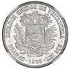 Image 2 : Venezuela (struck at the Philadelphia mint), 2 bolivares, 1929, NGC MS 64.