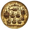 Image 2 : Great Britain, gilt copper-zinc Admiral Vernon medal, 1739, Porto Bello, ex-Adams.