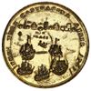 Image 2 : Great Britain, gilt copper-zinc Admiral Vernon medal, 1741, Cartagena, Vernon, Lezo and Ogle, ex-Ada