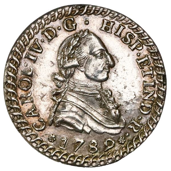 Jerez de la Frontera, Spain, 2R-sized proclamation medal, Charles IV, 1789, NGC MS 62, finest known 