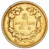 Image 2 : USA (New Orleans Mint), Indian Head $3, 1854-O, NGC Fine details / obv cleaned.