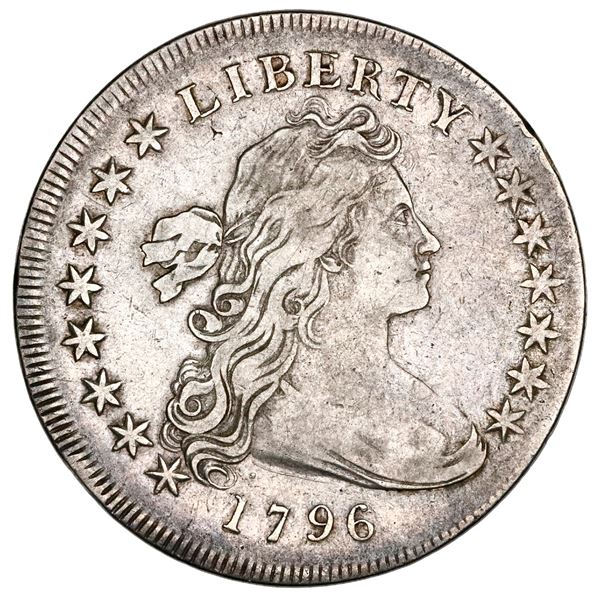 USA (Philadelphia Mint), Draped Bust dollar, 1796, small date, large letters, NGC VF 30.