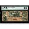 Image 1 : Jacksonville, Florida, Bank of St. Johns, $10, 21-3-1859, serial 1963, plate position A, PMG VF 20.