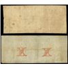 Image 2 : Lot of two CSA $10 notes of Sept. 2, 1861: serial 39810, plate position Z-Z, block CSA watermark; se