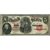 Image 1 : USA, United States Note, "woodchopper" $5, series of 1907, Speelman-White, serial M39409784.