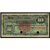 Image 1 : Bogota, Colombia, Banco Nacional, 10 centavos specimen, 5-8-1885.