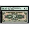 Image 1 : San Jose, Costa Rica, Republica de Costa Rica, 50 colones remainder, no date (1917), serial 00013, P