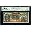 Image 1 : San Jose, Costa Rica, Republica de Costa Rica, 2 colones, 2-3-1921, serial 1868823, black overprint,