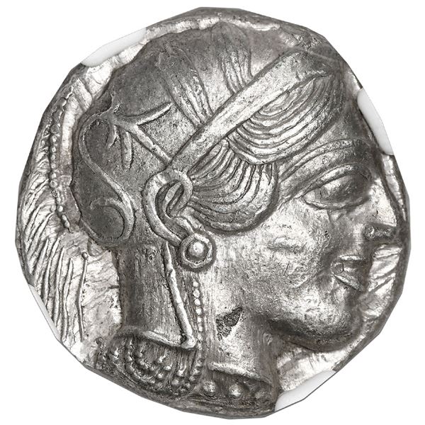 Attica, Athens, AR tetradrachm "owl," ca. 440-404 BC, NGC Choice AU, strike 5/5, surface 4/5.