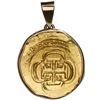 Image 2 : Mexico City, Mexico, cob 8 escudos, (171)5J, ex-1715 Fleet, mounted cross-side out in 18K gold bezel