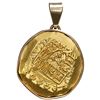 Image 3 : Mexico City, Mexico, cob 8 escudos, (171)5J, ex-1715 Fleet, mounted cross-side out in 18K gold bezel