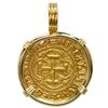 Image 1 : Seville, Spain, 1 escudo, Charles-Joanna, assayer * to right, mintmark S to left, mounted cross-side