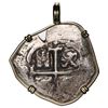 Image 1 : Potosi, Bolivia, cob 4 reales, Charles II, date and assayer not visible, ex-Consolacion (1681), moun