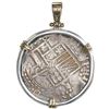 Image 1 : Potosi, Bolivia, cob 8 reales, Philip IV, assayer P (1620s), quadrants of cross transposed, ex-Panam