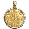 Image 1 : Venice (Italian States), gold zecchino, Lorenzo Priuli (1556-59), mounted St. Mark-side out in 18K g