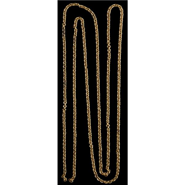 Gold chain of 628 solid links, 86.0 grams, ex-Atocha (1622).