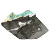 Image 2 : Large natural Colombian emerald in stone matrix with bits of pyrite sprinkled throughout over calcit