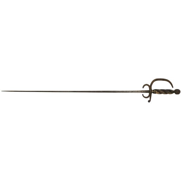 Spanish rapier, signed "Thomas Ayala en Toledo," early 1600s.