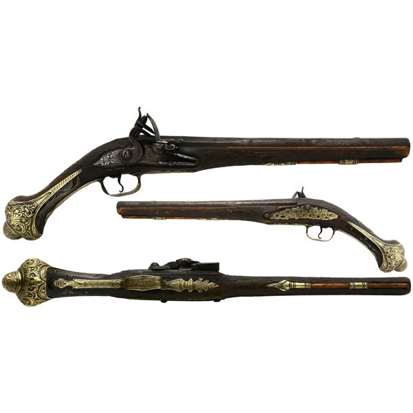 European flintlock pistol, 1700s.