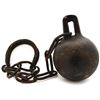 Image 1 : Early cast-iron ball-and-chain prisoner restraint, 1800s.